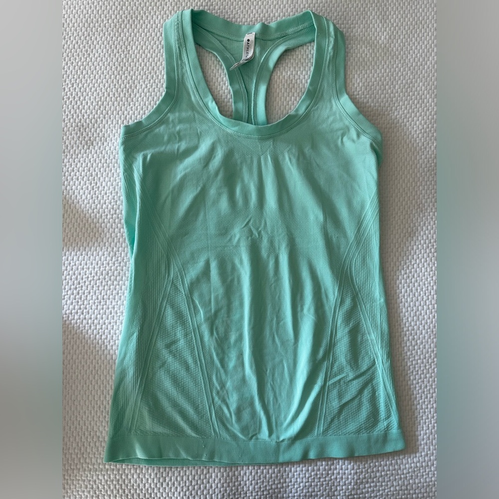 Athletes seafoam tank top